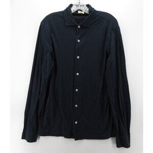 Luigi Borrelli Shirt Medium Napoli Button Up Slim Mako Cotton Italy 50